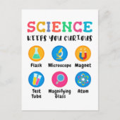 Carte Postale Science keeps you curious (Devant)
