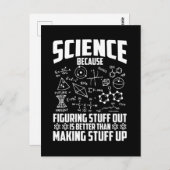 Carte Postale Science Nerd Mathematician Chemist Physicist (Devant / Derrière)