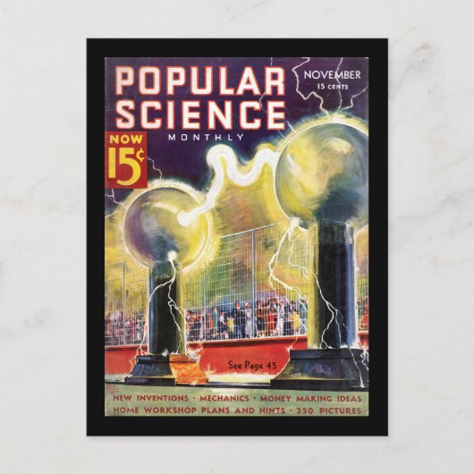 Carte Postale Science populaire mensuelle, novembre 1936_Pulp Ar (Devant)