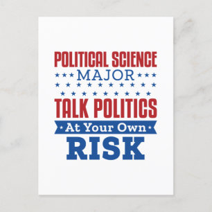 Carte Postale Sciences politiques Parler de politique et de poli