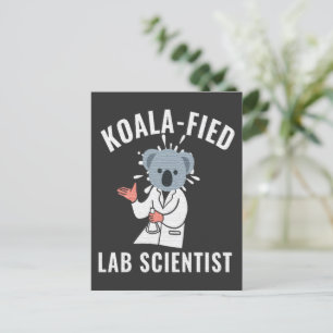 CARTE POSTALE SCIENTIFIQUE DU LABORATOIRE À FILES KOALA - SCIENT