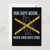 Carte Postale Scientifique en criminalistique détective scientif (Devant / Derrière)