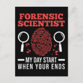 Carte Postale Scientifique en criminalistique Enquêteur en scien (Devant)