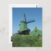 Carte Postale Scierie en Hollande (Devant / Derrière)