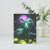 Carte Postale Scifi Goat in Space Fantasy (Debout devant)