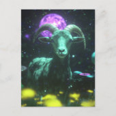 Carte Postale Scifi Goat in Space Fantasy (Devant)