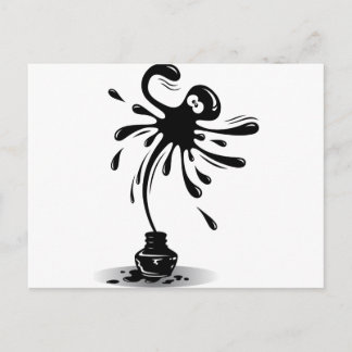 Carte Postale Scintillage d'encre