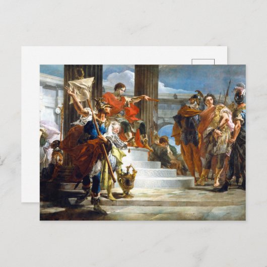 Carte Postale Scipio Africanus libérer Massiva, huile sur toile, (Devant / Derrière)