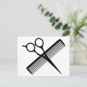 Carte Postale Scissors et Comb (Debout devant)