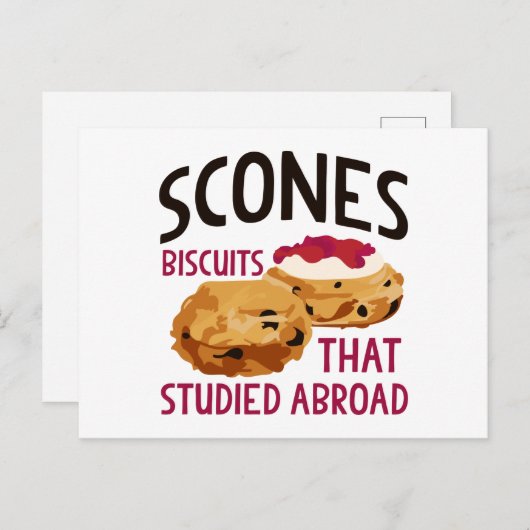 Carte Postale Scones (Devant / Derrière)