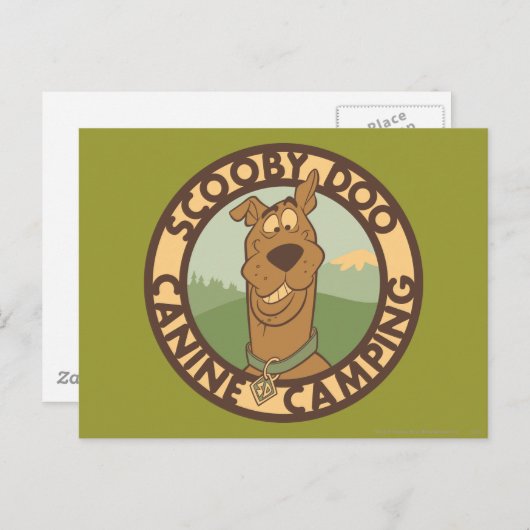 Carte Postale Scooby-Doo "Canine Camping" (Devant / Derrière)