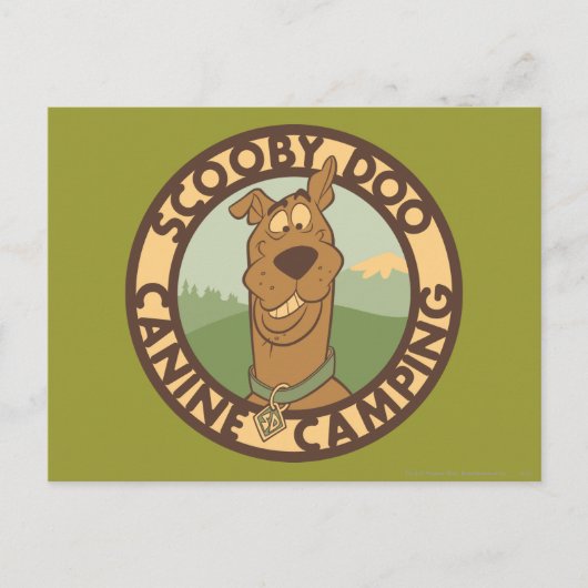 Carte Postale Scooby-Doo "Canine Camping" (Devant)