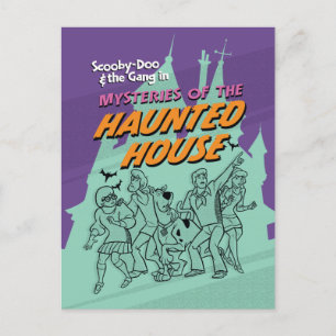 Carte Postale Scooby-Doo et le Gang "Maison hantée"