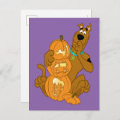 Carte Postale Scooby-Doo | Halloween Jack-O-Lantern (Devant / Derrière)