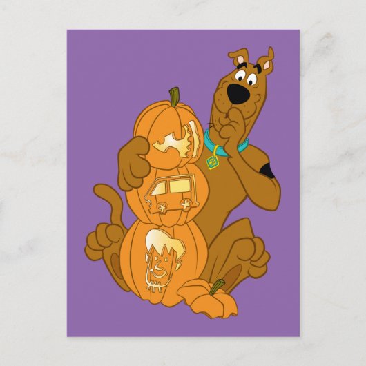 Carte Postale Scooby-Doo | Halloween Jack-O-Lantern (Devant)