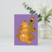 Carte Postale Scooby-Doo | Halloween Jack-O-Lantern (Debout devant)