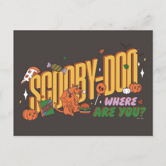 Carte Postale Scooby-Doo Halloween Snack Logo (Devant)