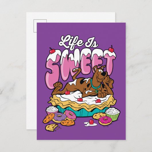 Carte Postale Scooby-Doo "La vie est douce" (Devant / Derrière)