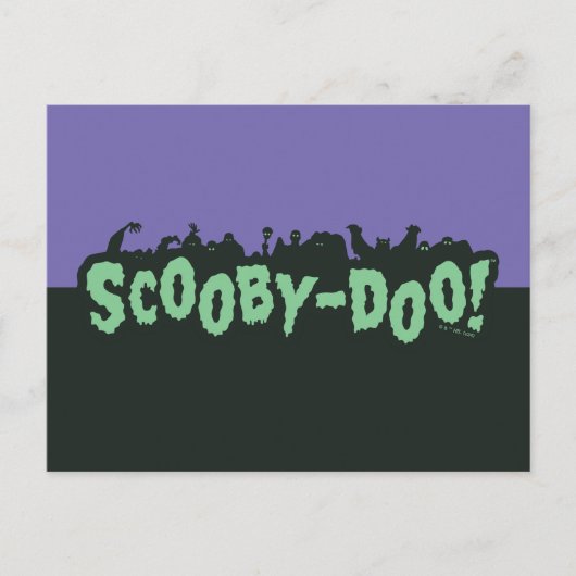 Carte Postale Scooby-Doo ! Logo Silhouette de Monstre (Devant)