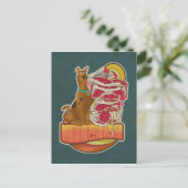 Carte Postale Scooby-Doo | Pile de Pizza "Munchies" Graphique (Debout devant)