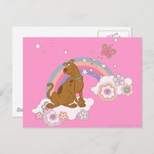 Carte Postale Scooby-Doo Rainbow Butterfly (Devant / Derrière)