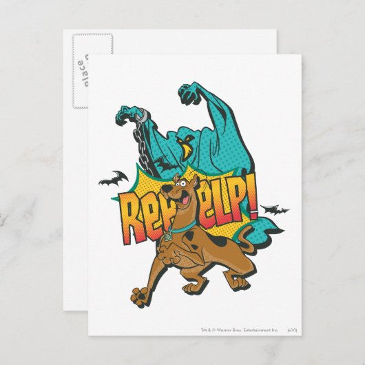 Carte Postale Scooby Doo "Reeeelp !" (Devant / Derrière)