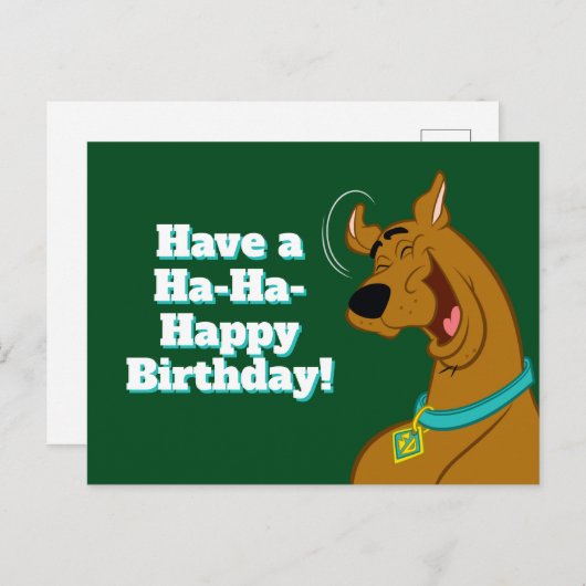 Carte Postale Scooby-Doo Rire (Devant / Derrière)