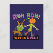 Carte Postale Scooby-Doo | Ruh Roh ! Mauvais sort ! (Devant)