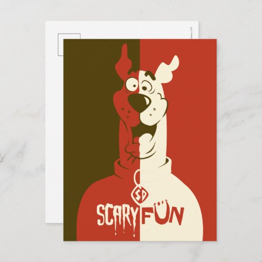 Carte Postale Scooby-Doo "Scary Fun" (Devant / Derrière)