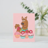 Carte Postale Scooby Doo - Scooby XOXO Cupcakes (Debout devant)