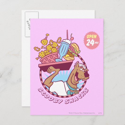 Carte Postale Scooby-Doo "Snacks Scooby" (Devant / Derrière)