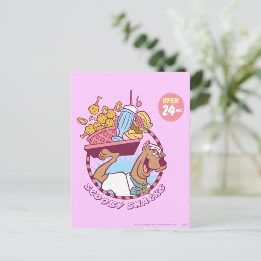 Carte Postale Scooby-Doo "Snacks Scooby" (Debout devant)