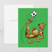 Carte Postale Scooby-Doo Soccer Overhead Kick Airbrush (Devant / Derrière)