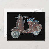 Carte postale Scooter (Devant / Derrière)
