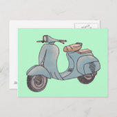 Carte postale Scooter (Devant / Derrière)