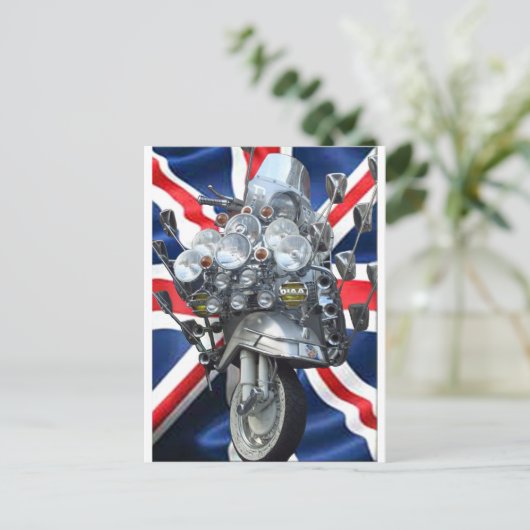 Carte Postale Scooter (Debout devant)