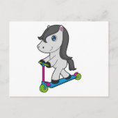 Carte Postale Scooter à cheval (Devant)