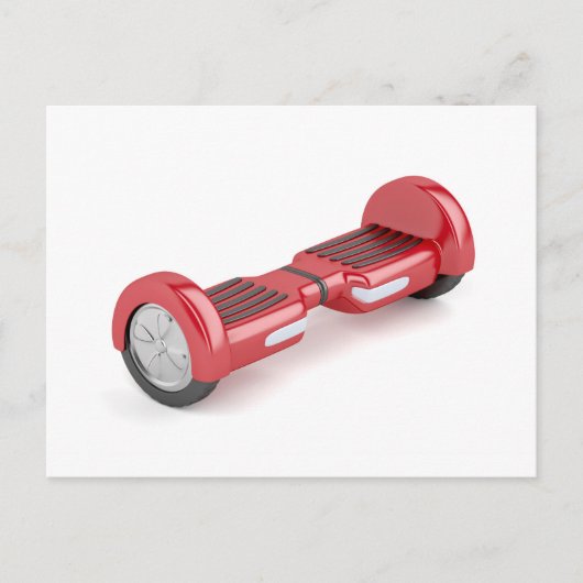 Carte Postale Scooter auto-équilibrage rouge (Devant)