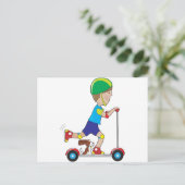 Carte Postale Scooter Boy (Debout devant)