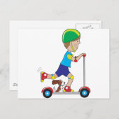 Carte Postale Scooter Boy (Devant / Derrière)