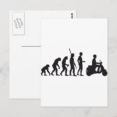 Carte Postale scooter d'évolution (Devant / Derrière)