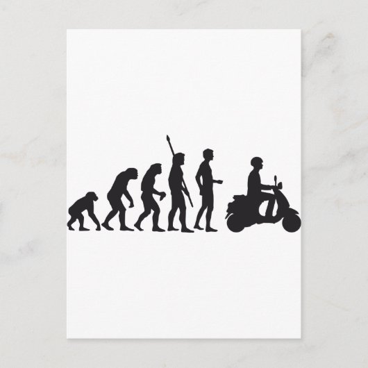 Carte Postale scooter d'évolution (Devant)
