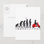 Carte Postale scooter d'évolution (Devant / Derrière)