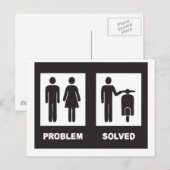 Carte Postale Scooter drôle (Devant / Derrière)