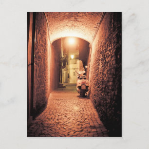 Carte Postale scooter en Italie