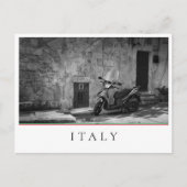 Carte Postale Scooter en noir et blanc (Devant)