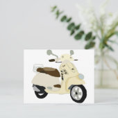 Carte Postale scooter funky illustration numérique (Debout devant)