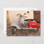 Carte Postale Scooter impressionnable (Devant / Derrière)