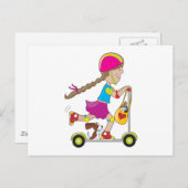Carte Postale Scooter Kid (Devant / Derrière)