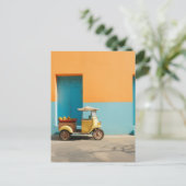 Carte Postale Scooter Mango Riksja (Debout devant)